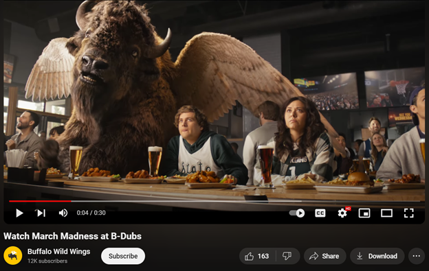 Buffalo Wild Wings' with B-Dubs
