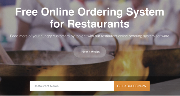 delivery system for restaurant at GloriaFood