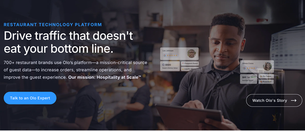 online restaurant ordering system for Olo
