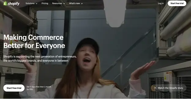create restaurant website with Shopify