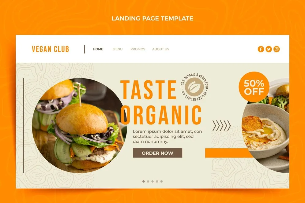 creating a website for a restaurant with a template