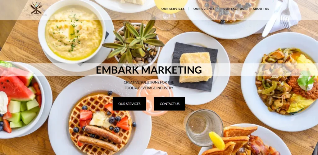 restaurant branding companies #7 Embark Marketing